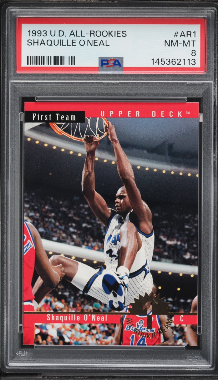 1993 Upper Deck All-Rookies Shaquille O'Neal #AR1 PSA 8 NM-MT