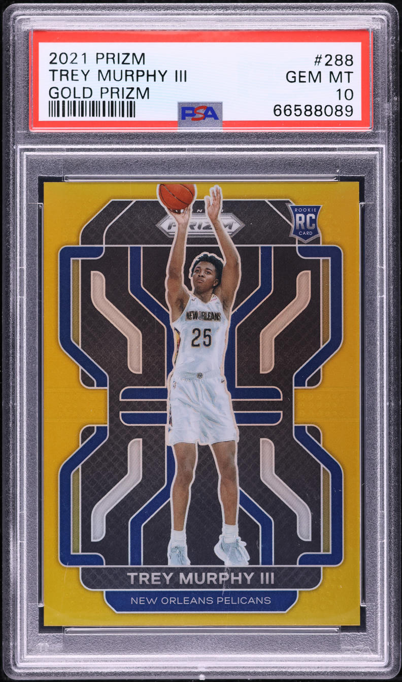 2021 Panini Prizm Gold Trey Murphy III ROOKIE /10 #288 PSA 10 GEM MINT