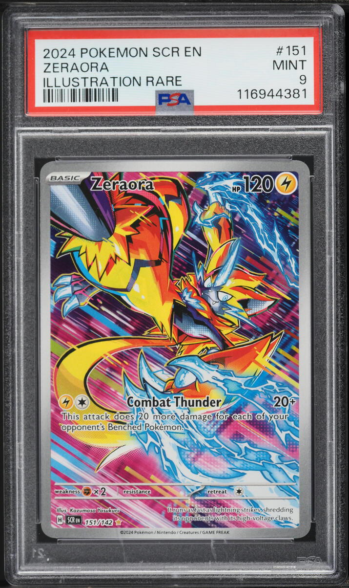 2024 Pokemon Scarlet & Violet Stellar Crown IR Zeraora #151 PSA 9 MINT