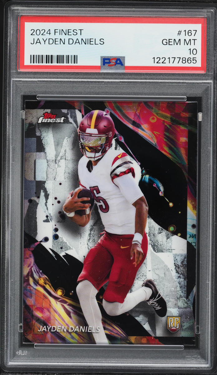 2024 Finest Jayden Daniels ROOKIE #167 PSA 10 GEM MINT