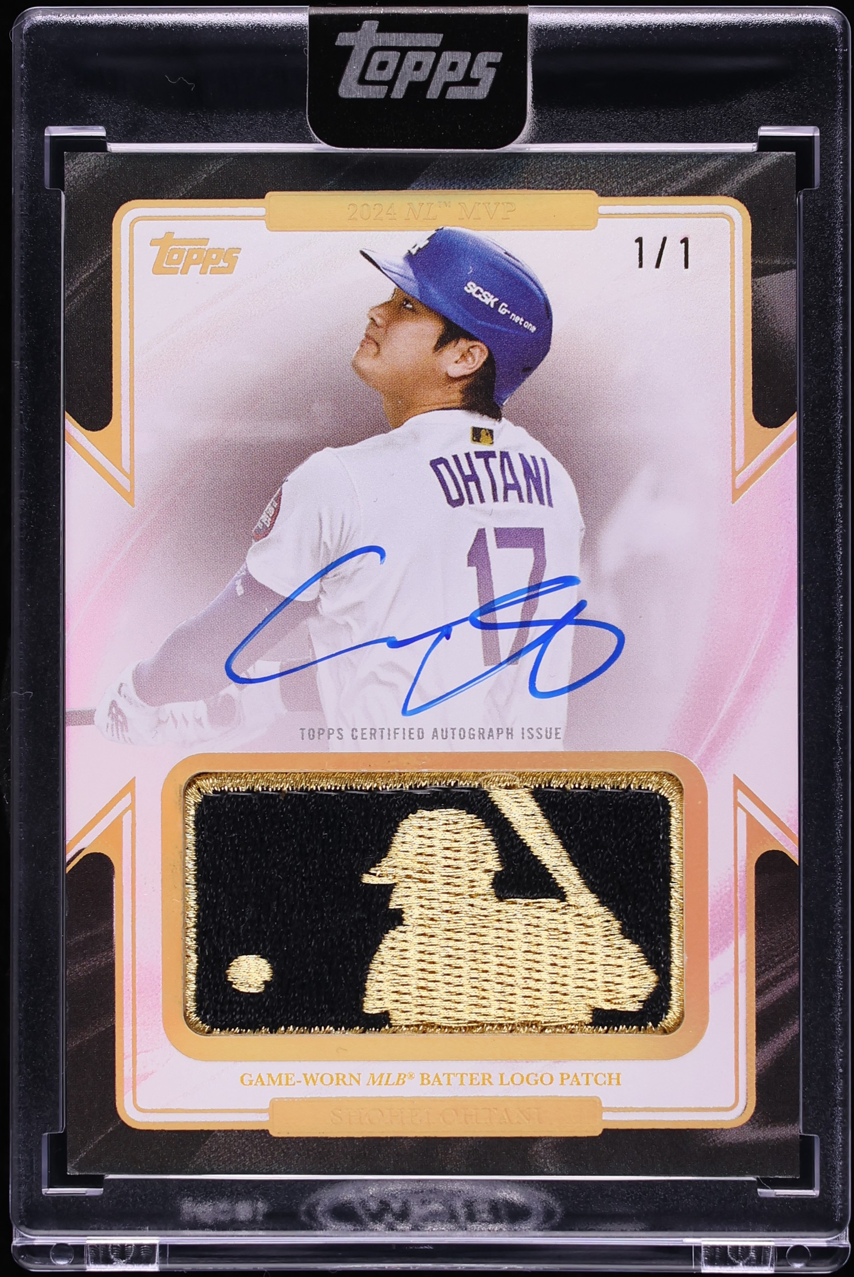 2025 Topps Chrome MVP Award Gold MLB Logoman Shohei Ohtani PATCH
