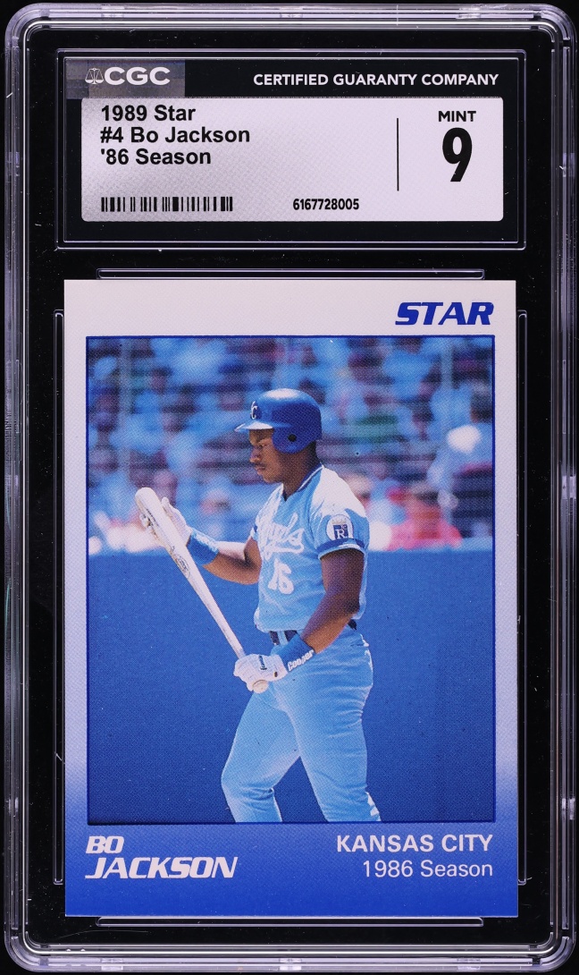 1989 Star '86 Season Bo Jackson #4 CGC 9 MINT