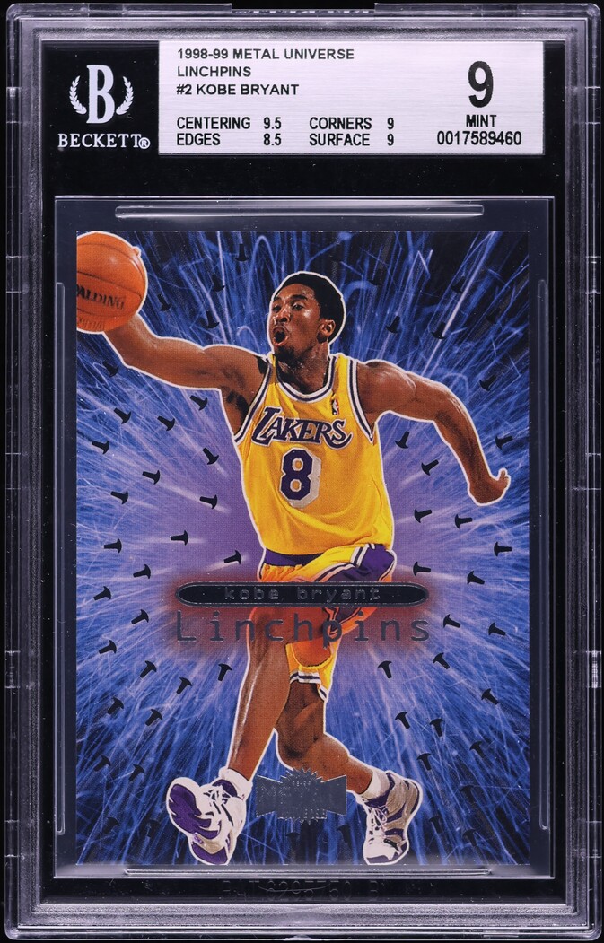 1998 Metal Universe Linchpins Kobe Bryant #2 BGS 9 MINT
