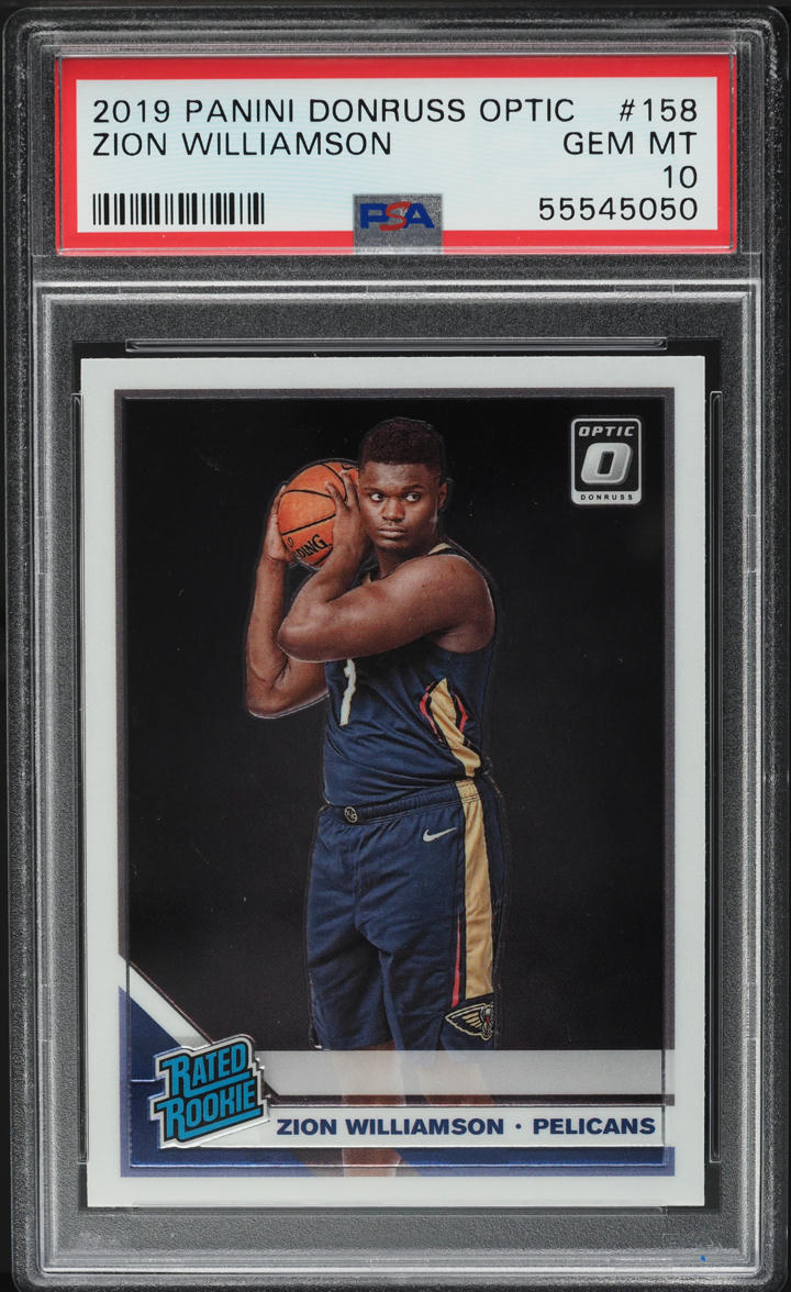 2019 Donruss Optic Zion Williamson ROOKIE #158 PSA 10 GEM MINT