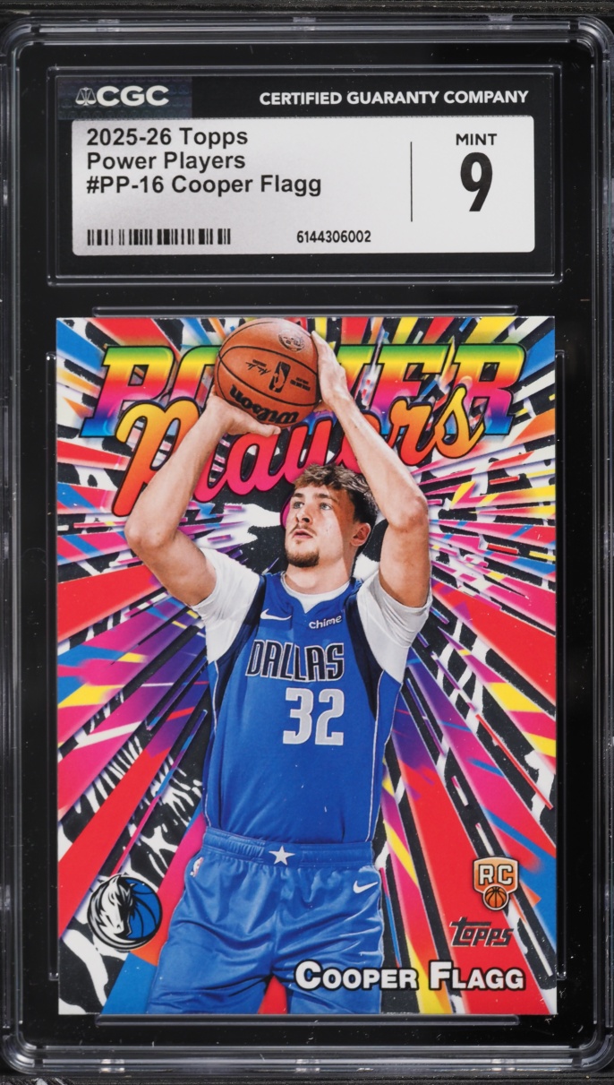 2025 Topps Power Players Cooper Flagg ROOKIE #PP-16 CGC 9 MINT