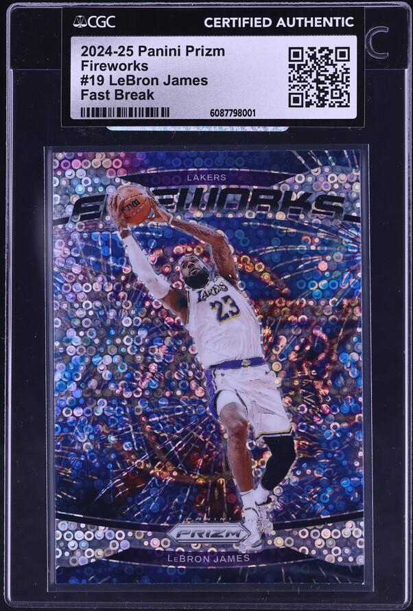 2015 Panini Prizm Fireworks LeBron James #9 PSA 10 GEM MINT