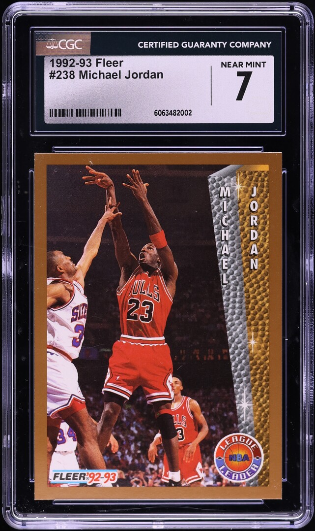 1992 Fleer Basketball Michael Jordan #238 CGC 7 NRMT