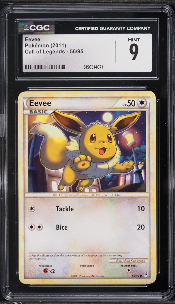 2011 Pokemon Call Of Legends Eevee #56 CGC 9 MINT