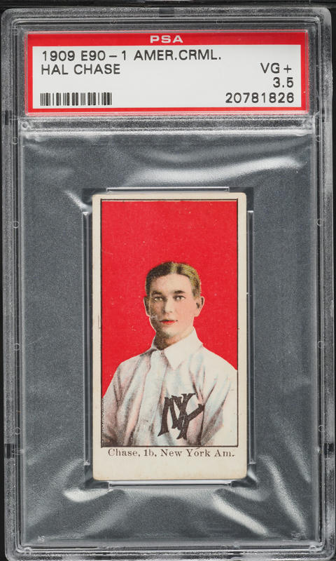 1909 E90-1 American Caramel Cy Young CLEVELAND SGC 2 GD on