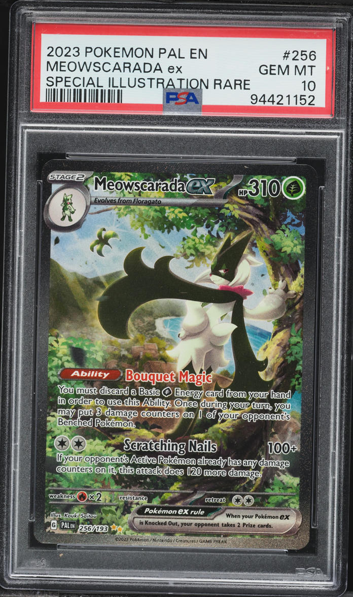 2023 Pokemon Scarlet & Violet Paldea Evolved SIR Meowscarada EX #256 PSA 10 GEM MINT
