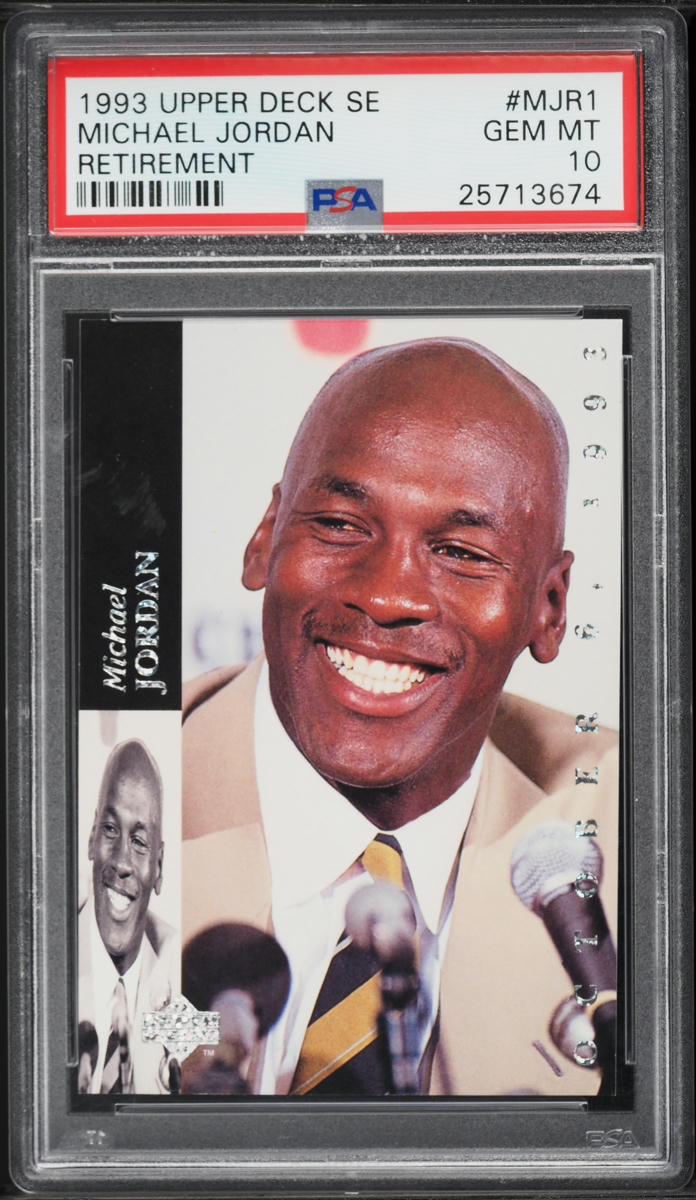 1993 Upper Deck SE Retirement Michael Jordan #MJR1 PSA 10 GEM MINT