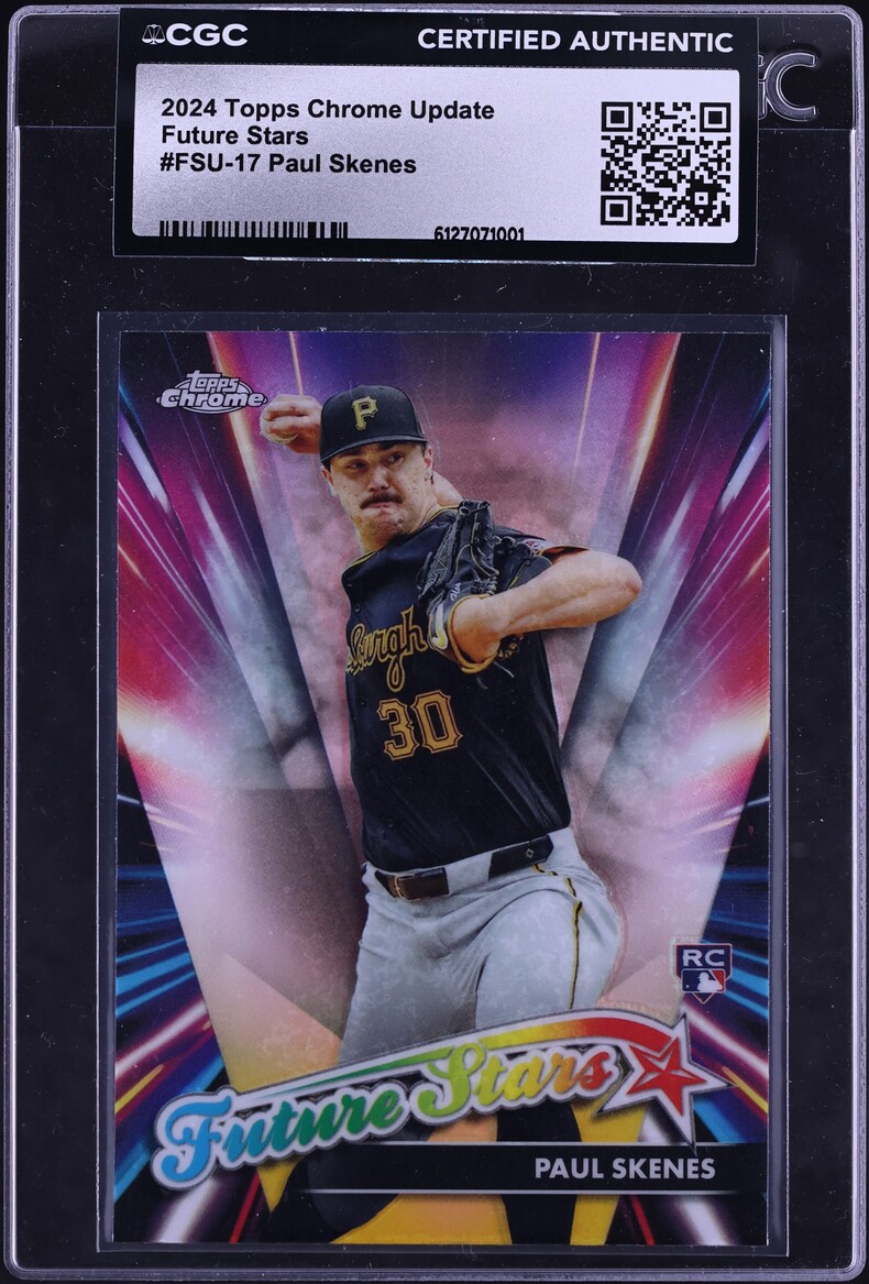 2024 Topps Chrome Update Future Stars Paul Skenes ROOKIE #FSU-17 CGC AUTH