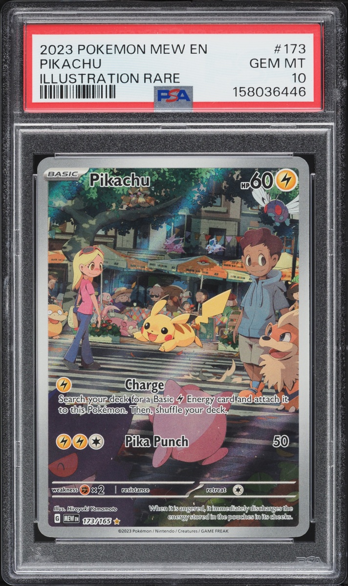 2023 Pokemon Scarlet & Violet 151 IR Pikachu #173 PSA 10 GEM MINT