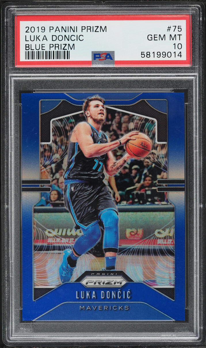 2019 Panini Prizm Blue Luka Doncic /199 #75 PSA 10 GEM MINT
