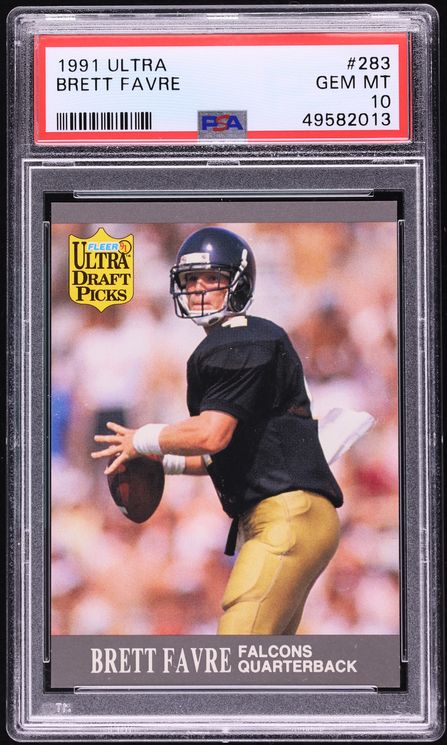 1991 Ultra Football Brett Favre ROOKIE #283 PSA 10 GEM MINT