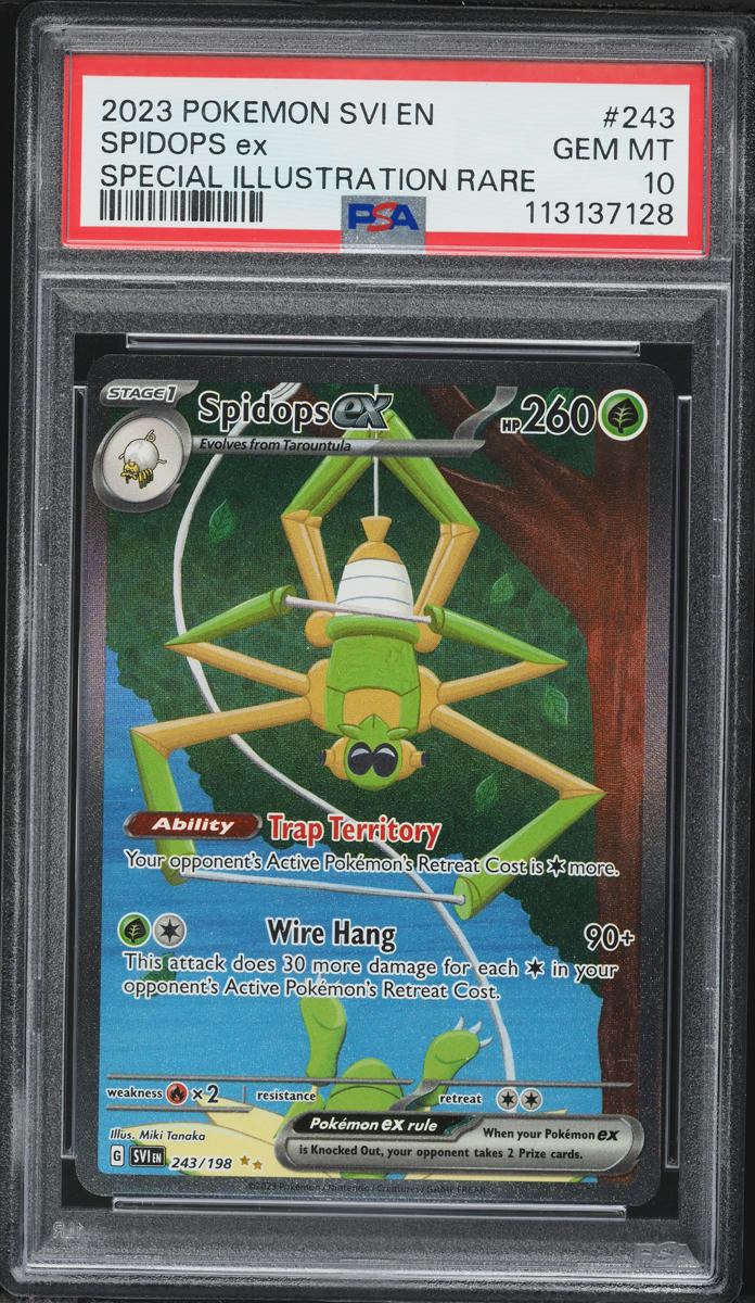 2023 Pokemon Scarlet & Violet SIR Spidops Ex #243 PSA 10 GEM MINT