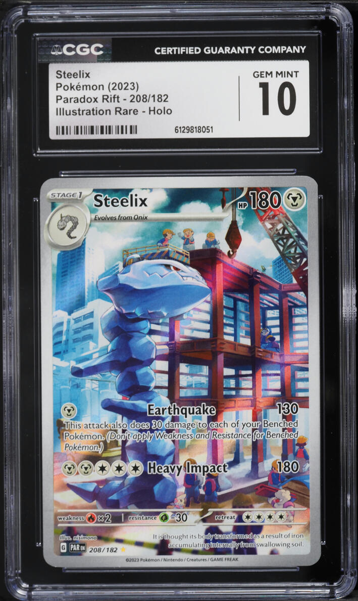 2023 Pokemon Scarlet & Violet Paradox Rift IR Steelix #208 CGC 10 GEM MINT