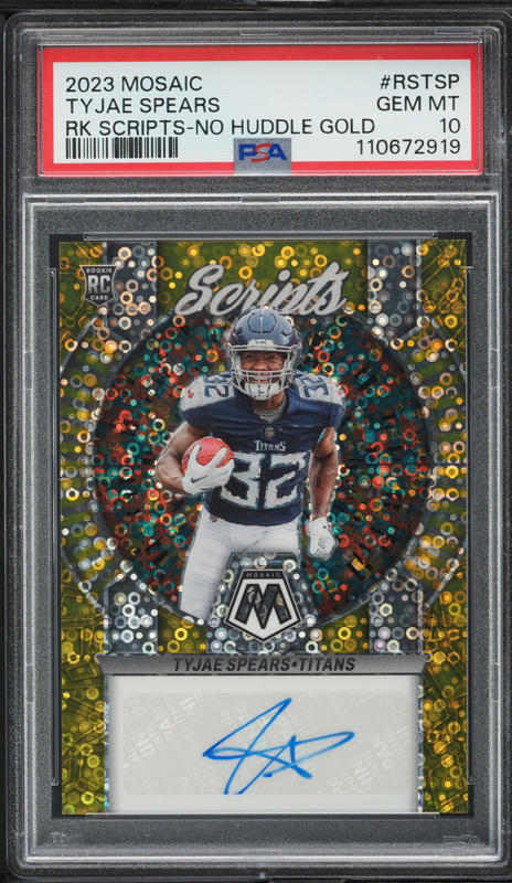 2023 Panini Mosaic Gold Brandin Podziemski ROOKIE AUTO /10
