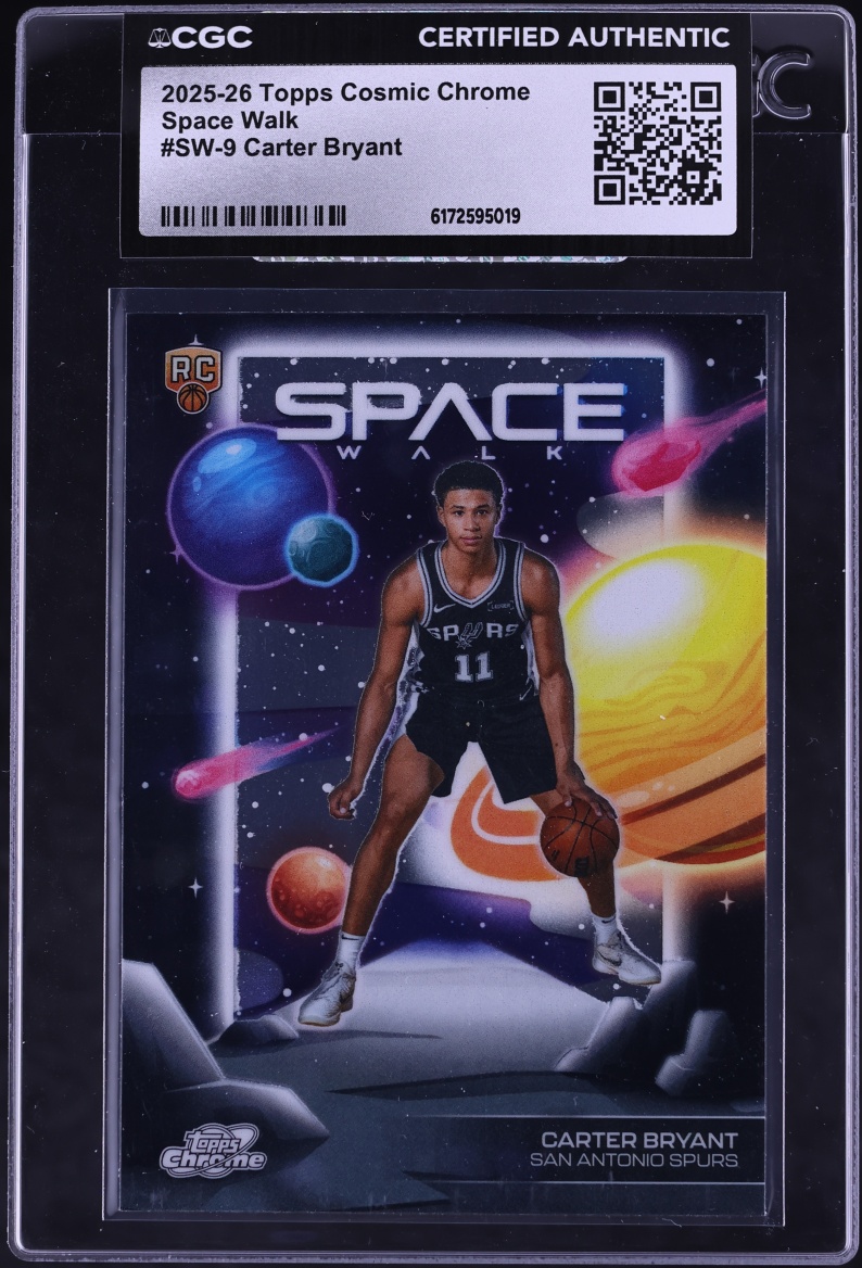2025 Topps Chrome Cosmic Space Walk Carter Bryant ROOKIE #SW-9 CGC AUTH