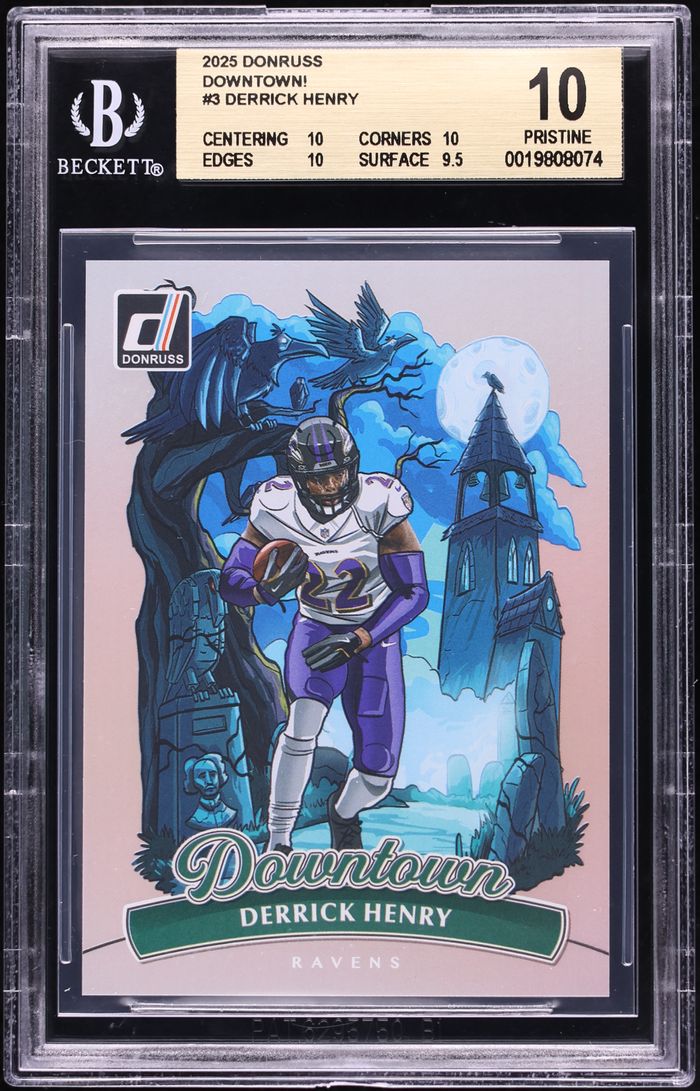 2025 Donruss Downtown! Derrick Henry #3 BGS 10 PRISTINE