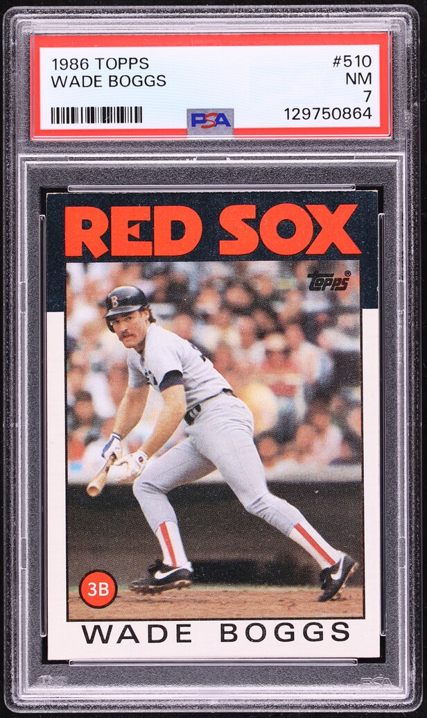 1986 Topps Wade Boggs #510 PSA 7 NRMT