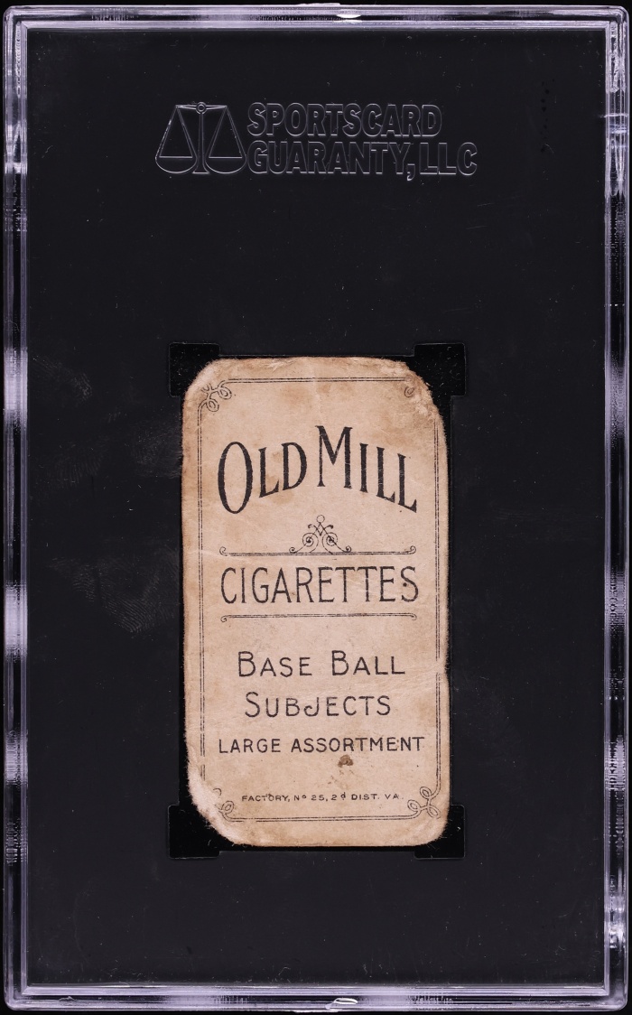 1909-11 T206 Ty Cobb BAT OFF SHOULDER, OLD MILL SGC AUTH