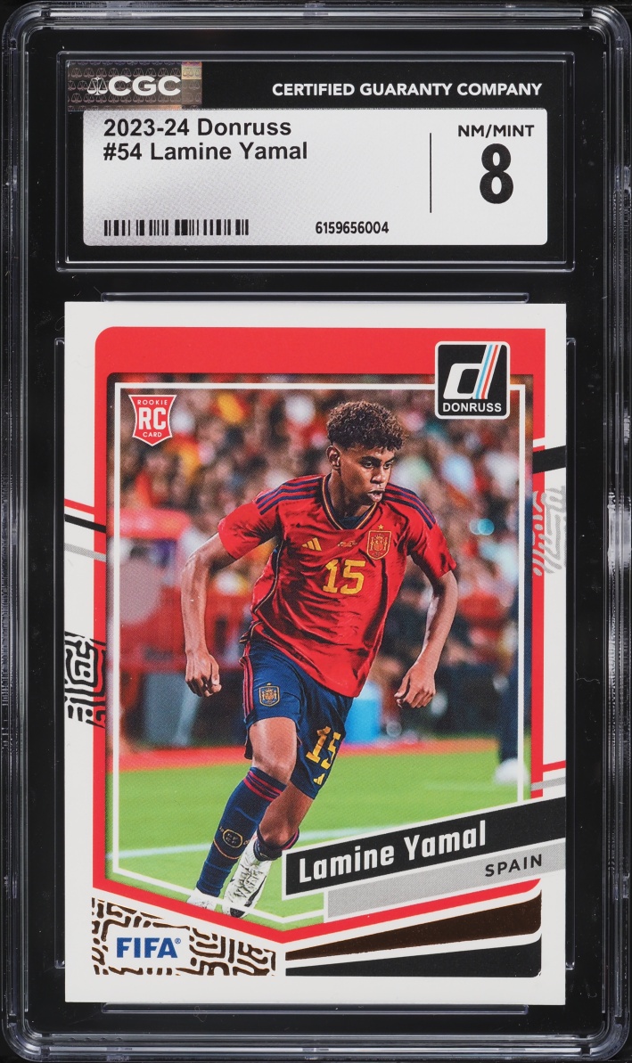 2023 Donruss FIFA Lamine Yamal ROOKIE #54 CGC 8 NM-MT