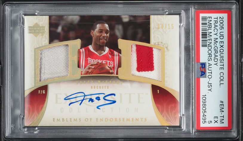 1997 Metal Universe Precious Metal Gems Tracy McGrady PMG ROOKIE