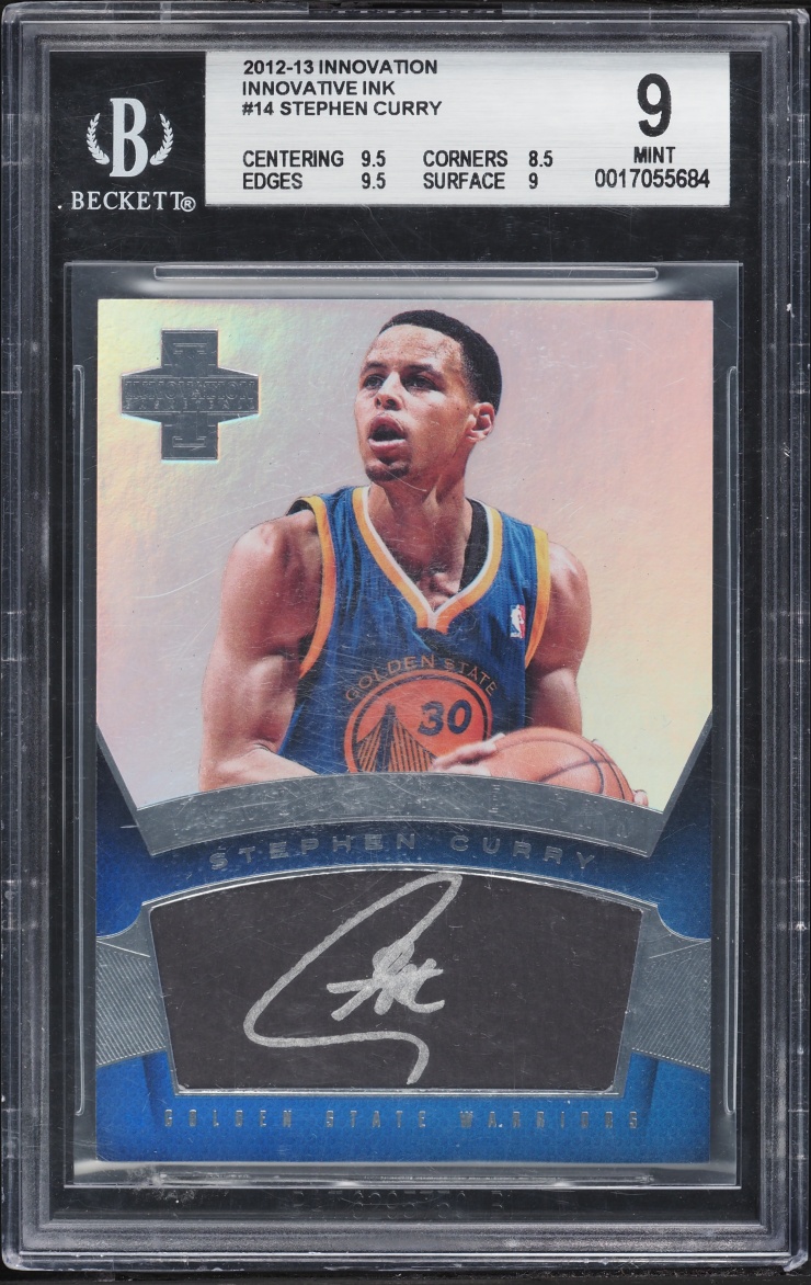 2012 Panini Innovation Innovative Ink Stephen Curry AUTO #14 BGS 9 MINT