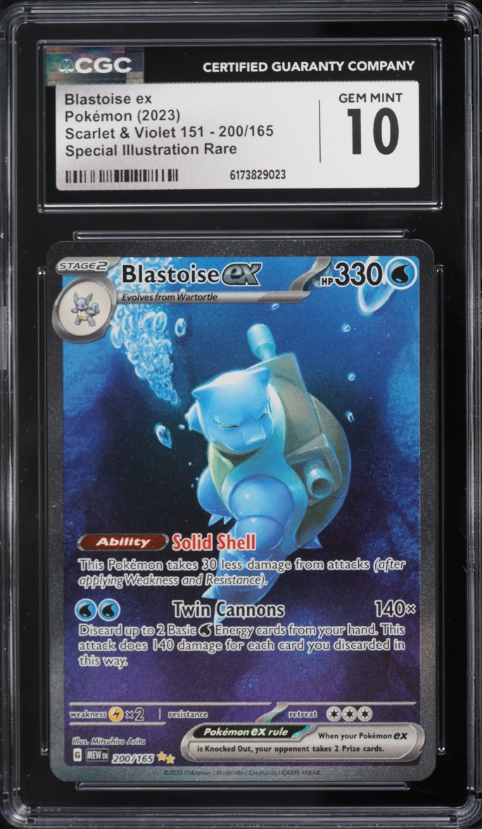 2023 Pokemon Scarlet & Violet 151 SIR Blastoise ex #200 CGC 10 GEM MINT