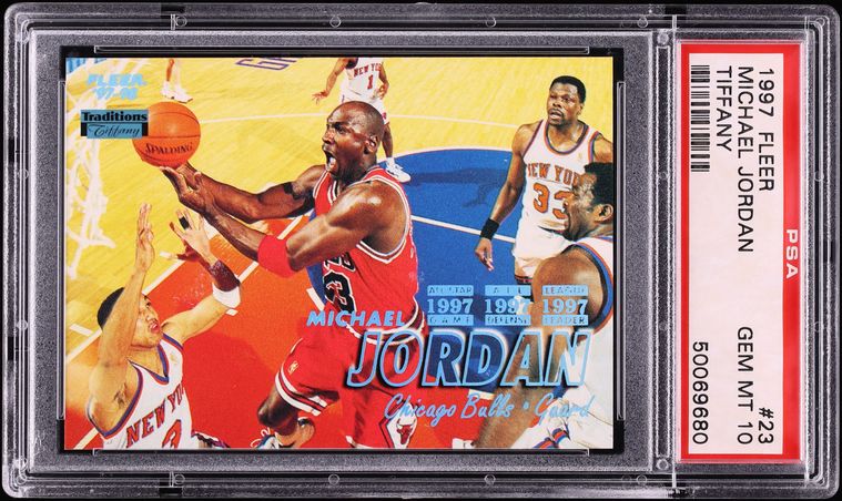 1997 Fleer Tiffany Michael Jordan #23 PSA 10 GEM MINT