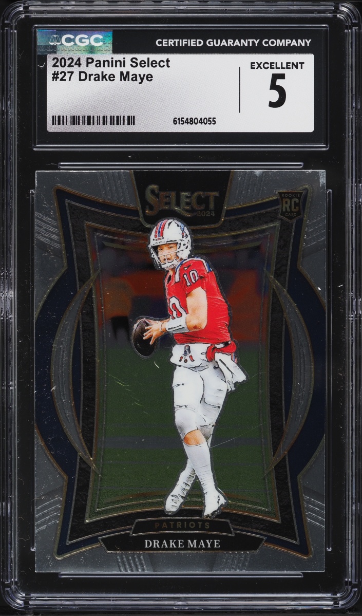 2024 Select Concourse Drake Maye ROOKIE #27 CGC 5 EX