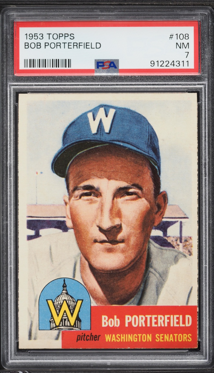 1953 Topps Bob Porterfield #108 PSA 7 NRMT