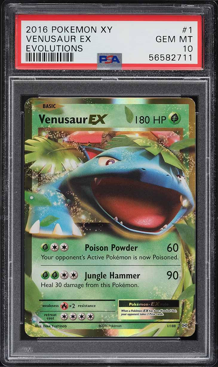 2016 Pokemon XY Evolutions Venusaur EX #1 PSA 10 GEM MINT