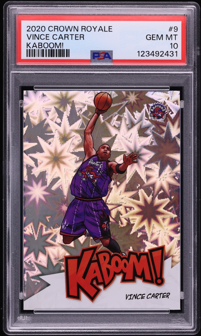 2020 Crown Royale Kaboom! Vince Carter #9 PSA 10 GEM MINT