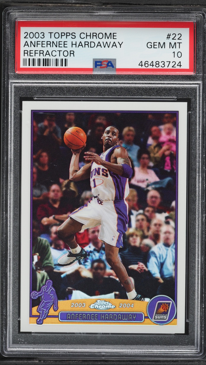 2003 Topps Chrome Refractor Anfernee Hardaway #22 PSA 10 GEM MINT
