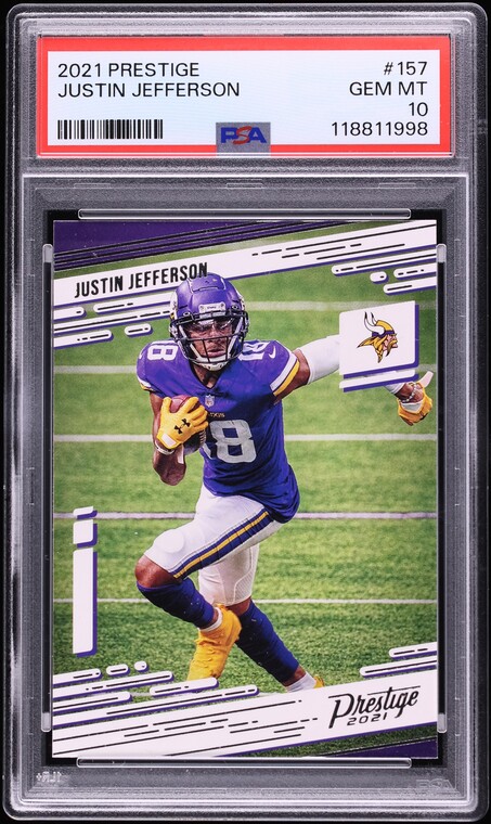 2021 Panini Prestige Justin Jefferson #157 PSA 10 GEM MINT