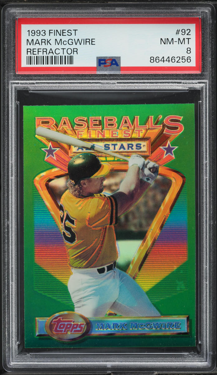 1993 Finest Refractor Mark McGwire ALL-STAR #92 PSA 8 NM-MT