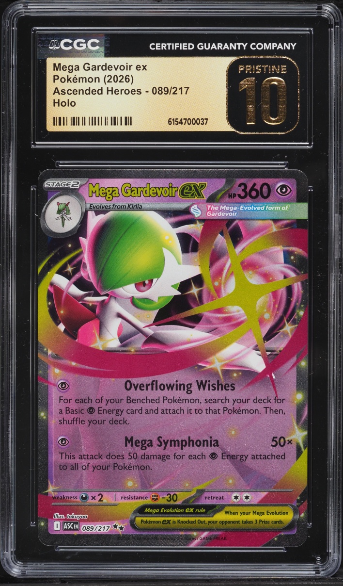 2026 Pokemon Mega Evolution Ascended Heroes Holo Mega Gardevoir ex #89 CGC 10 PRISTINE