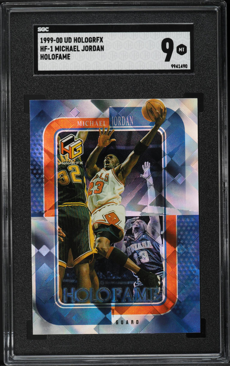 1999 Upper Deck HoloGrFX Holofame Michael Jordan #HF-1 SGC 9 MINT