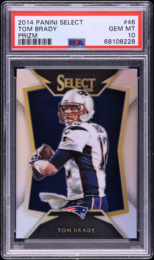 2014 Select Silver Prizm Tom Brady #46 PSA 10 GEM MINT - Photo 1