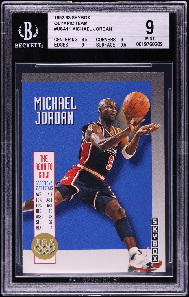 1992 Skybox Olympic Team Michael Jordan #USA11 BGS 9 MINT
