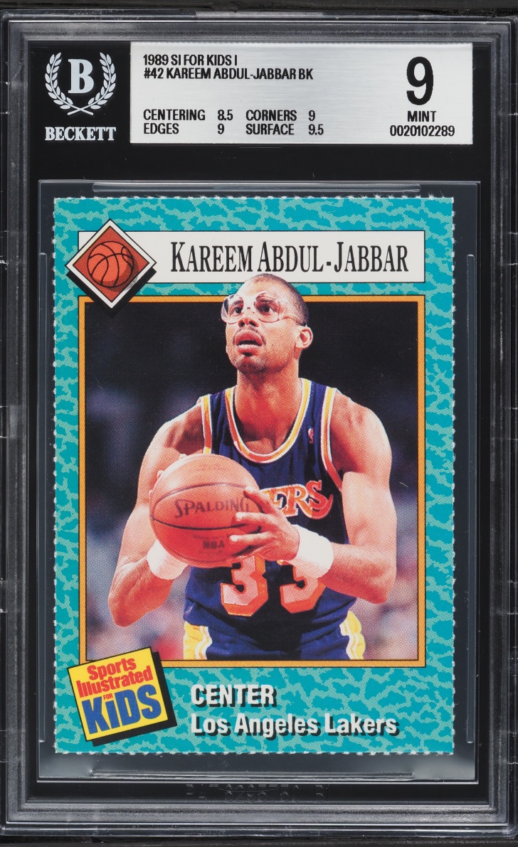 1989 #42 BGS 9 Sports Illustrated For Kids Kareem Abdul-Jabbar