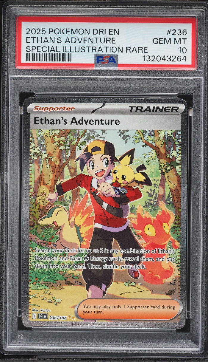 2025 Pokemon Scarlet & Violet Destined Rivals SIR Ethan's Adventure #236 PSA 10 GEM MINT