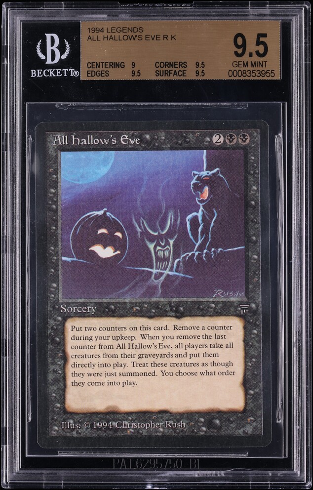 1994 Magic The Gathering MTG Legends All Hallow's Eve BGS 9.5 GEM MINT