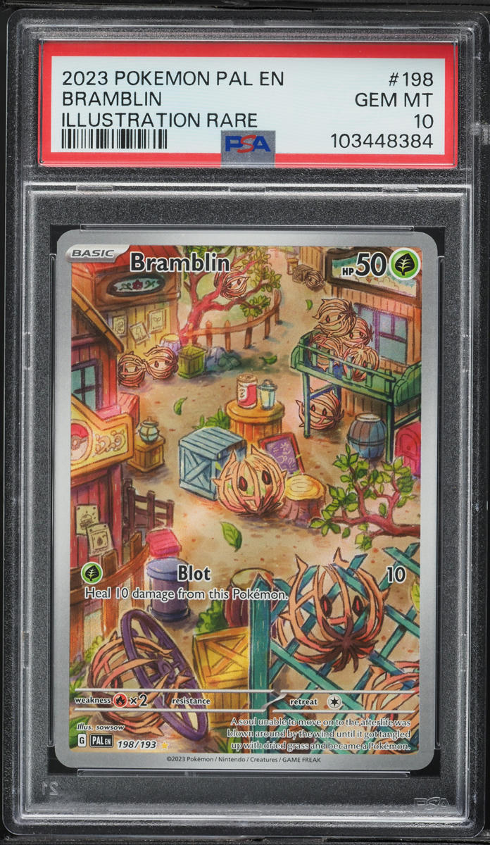 2023 Pokemon Scarlet & Violet Paldea Evolved IR Bramblin #198 PSA 10 GEM MINT