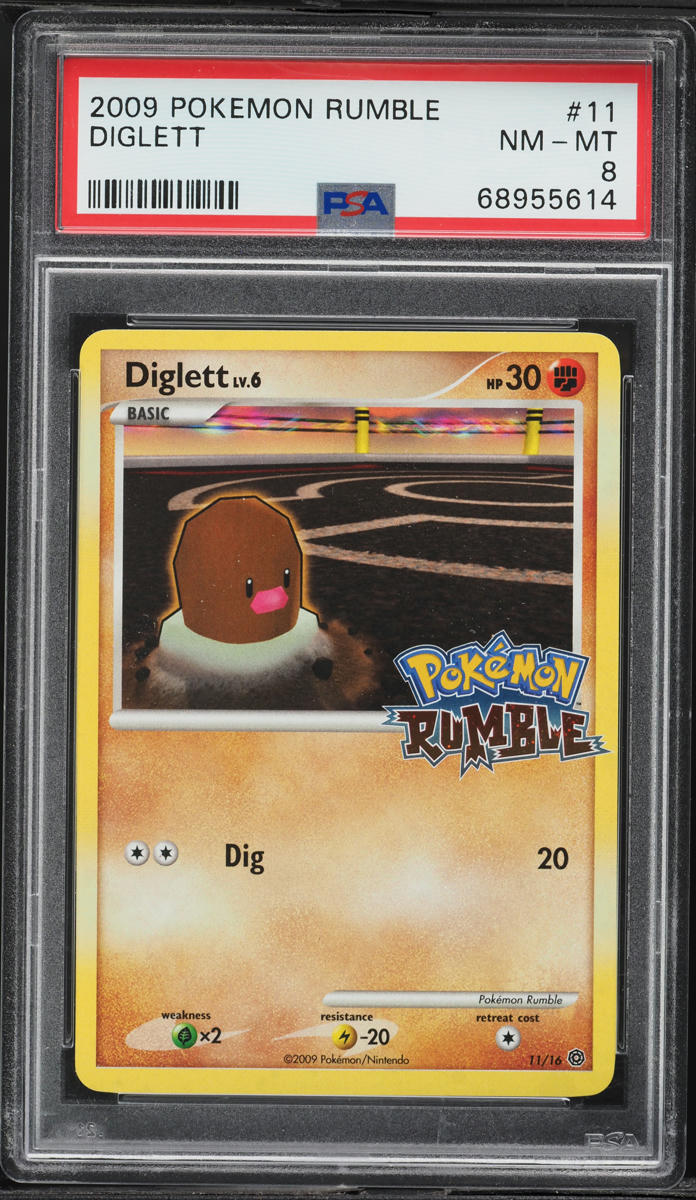 2009 Pokemon Platinum Rumble Diglett #11 PSA 8 NM-MT