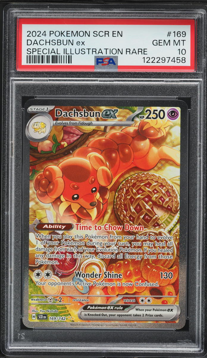 2024 Pokemon Scarlet & Violet Stellar Crown SIR Dachsbun ex #169 PSA 10 GEM MINT