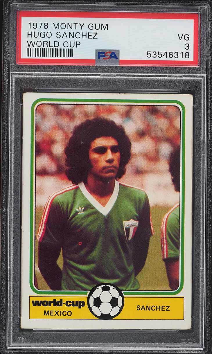 1978 Monty Gum World Cup Hugo Sanchez ROOKIE PSA 3 VG - Photo 1