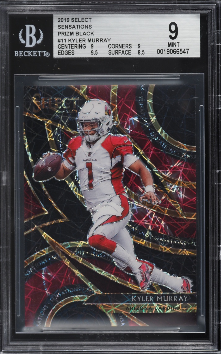 2019 Select Sensations Prizm Black Kyler Murray 1/1 #11 BGS 9 MINT